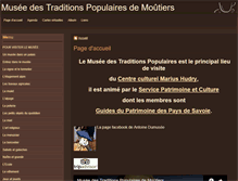Tablet Screenshot of musee-moutiers.fr